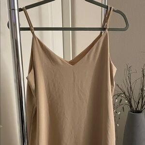 Tan Women's slip dress